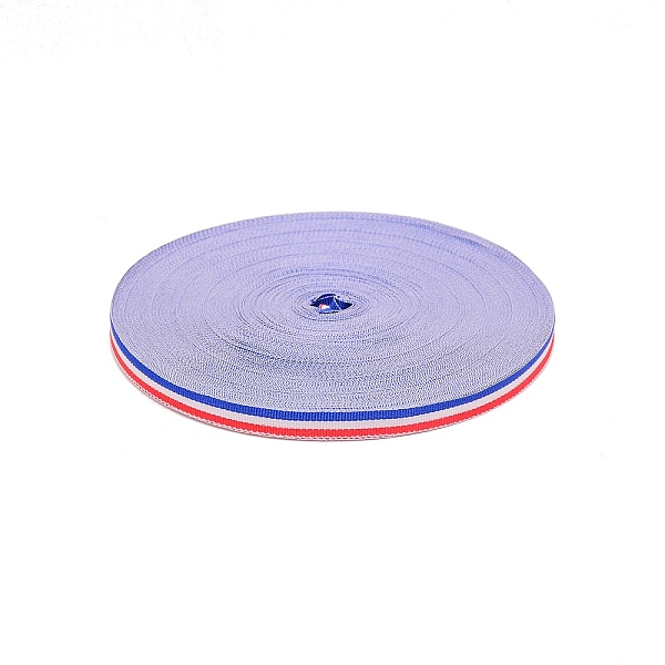 

PandaHall Polyester Braid Ribbon, Flat, Stripe Pattern, Garment Accessories, Colorful, 3/8 inch(10mm), about 54.68 Yards(50m)/Roll Polyester