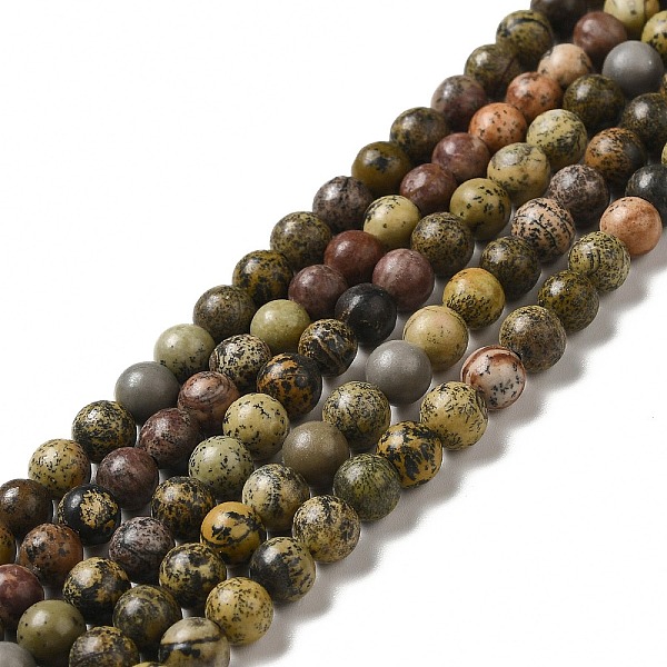 

PandaHall Natural Dendritic Jasper Beads Strands, Round, 6mm, Hole: 0.9mm, about 59~60pcs/strand, 14.76~14.96 inch(37.5~38cm) Dendritic...