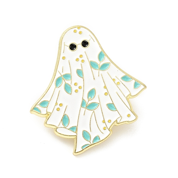 Fantasma Con Alfiler De Esmalte De Hoja