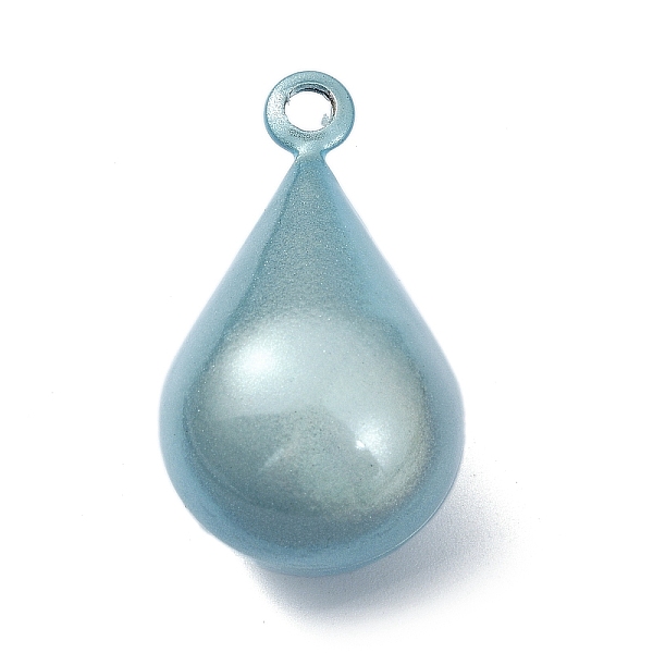 

PandaHall Brass Bell Pendants, Suikin Bell, Teardrop Charms, Sky Blue, 30.5x17~17.5mm, Hole: 2.8mm Brass Teardrop