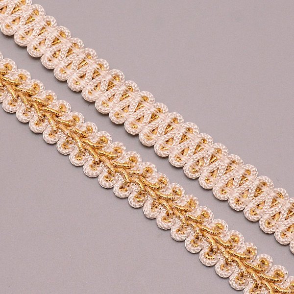 

PandaHall Metallic Polyester Ribbon, Herringbone Ribbons, for Home Decoration, Wrapping Gifts & DIY Crafts Decorative, White, 1/2 inch(12mm)...