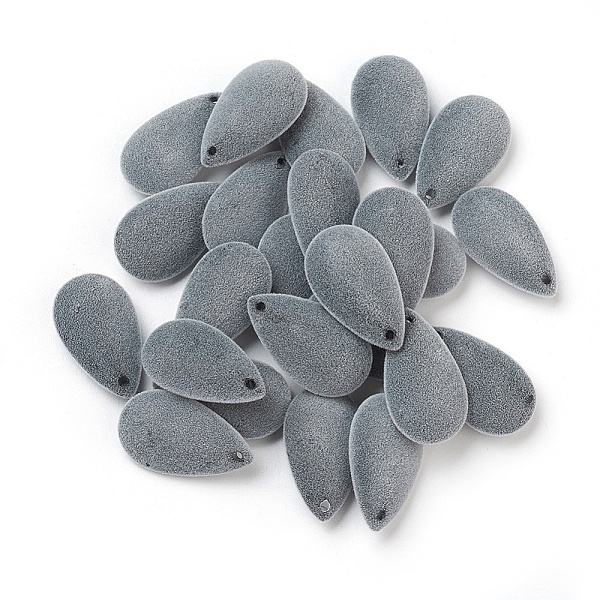 

PandaHall Flocky Acrylic Pendants, teardrop, Gray, 28.5x16x7.5mm, Hole: 1.6mm Acrylic Teardrop Gray