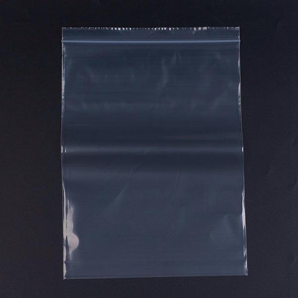 

PandaHall Plastic Zip Lock Bags, Resealable Packaging Bags, Top Seal, Self Seal Bag, Rectangle, White, 33x23cm, Unilateral Thickness: 3.1...
