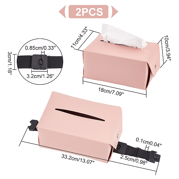 Taschentuchboxen Aus Kunstleder Für Die Rückenlehne Von Autositzen