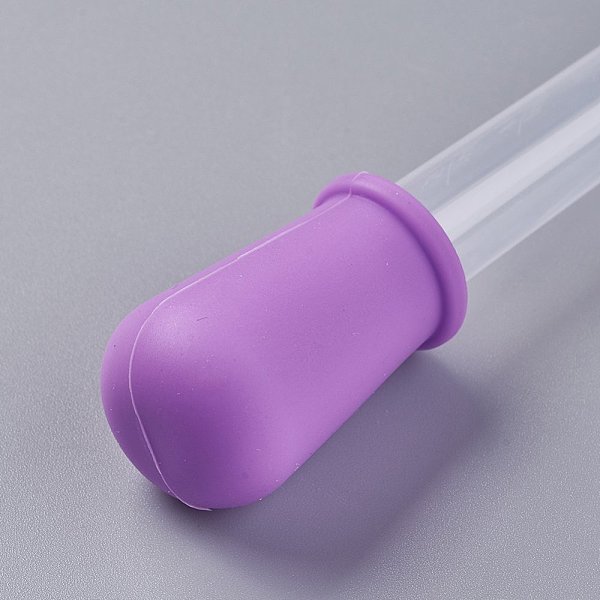 

PandaHall Plastic Dropper, Transfer Graduated Pipettes, Violet, 122x12~23mm, Capacity: 5ml Plastic Tool Purple