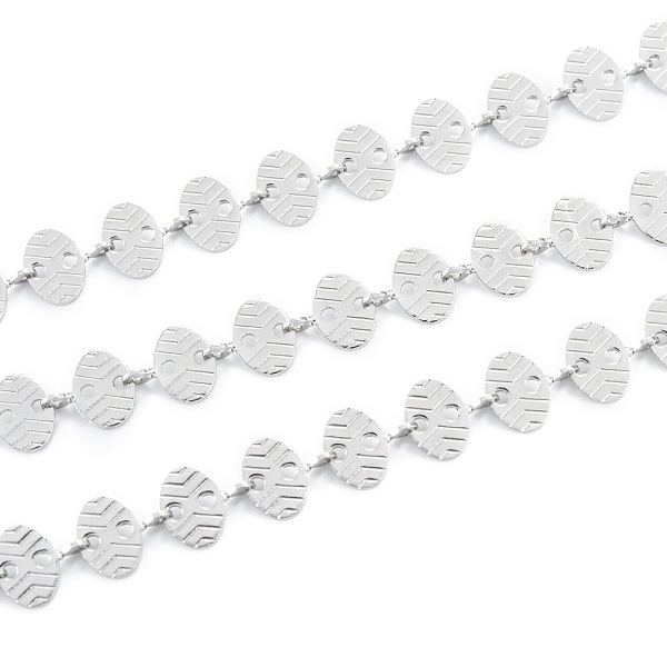 

PandaHall Handmade 304 Stainless Steel Oval Link Chains, Unwelded, with Spool, Stainless Steel Color, link: 7x6x0.6~2mm, 32.8 Feet(10m)/roll...