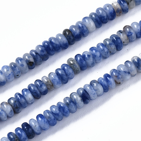 

PandaHall Natural Blue Spot Jasper Beads Strands, Rondelle, 4~5x2mm, Hole: 0.8mm, about 185~187pcs/strand, 14.96~15.35 inch(38~39cm) Blue...