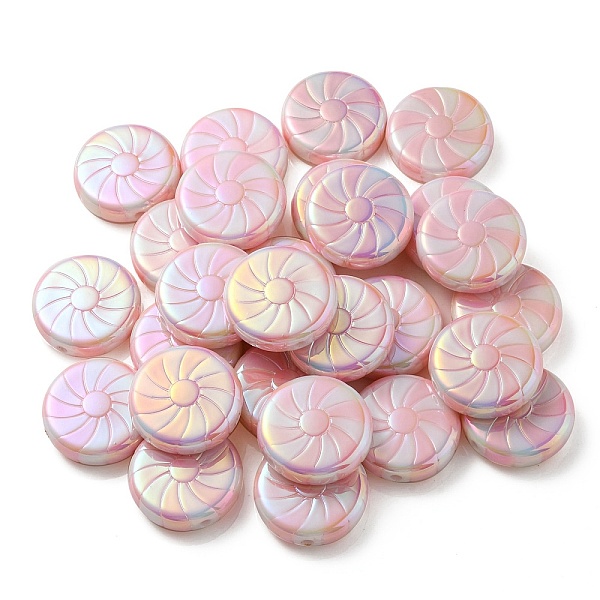 

PandaHall UV Plating Opaque Acrylic Beads, Lollipop, Misty Rose, 23x7mm, Hole: 2.5mm Acrylic Candy