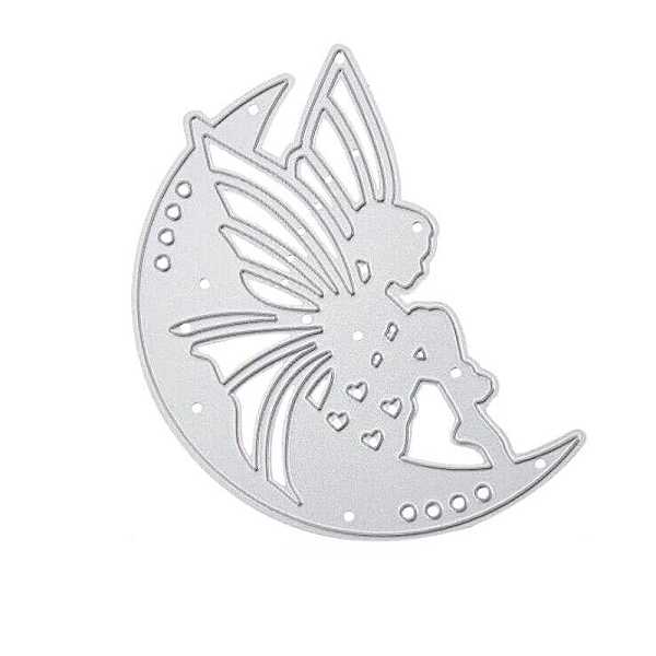 

PandaHall Carbon Steel Cutting Dies Stencils, for DIY Scrapbooking/Photo Album, Decorative Embossing DIY Paper Card, Moon with Fairy Pattern...