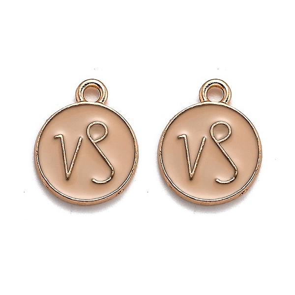 

PandaHall Alloy Enamel Pendants, Flat Round with Constellation/Zodiac Sign, Capricorn, 22x18x2mm, Hole: 1.5mm Alloy+Enamel Capricorn
