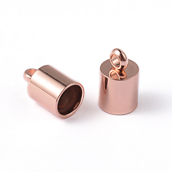 

PandaHall Ion Plating(IP) 304 Stainless Steel Cord End, End Caps, Column, Rose Gold, 10x6mm, Hole: 2mm, Inner Diameter: 5mm 304 Stainless...