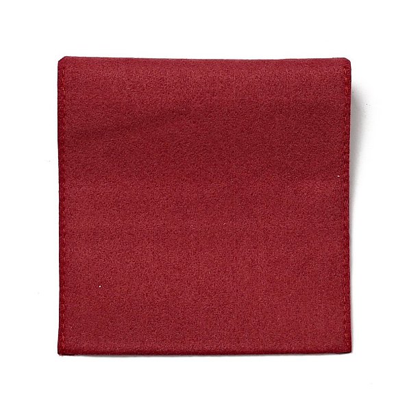 

PandaHall Microfiber Jewelry Pouches, Foldable Gift Bags, for Ring Necklace Earring Bracelet Jewelry, Square, Dark Red, 10.1x9.8x0.3cm...