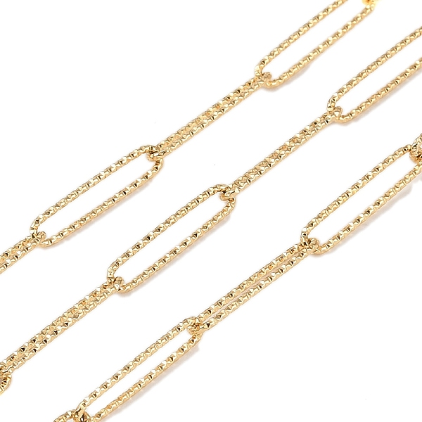 

PandaHall Ion Plating(IP) 304 Stainless Steel Link Chains, with Spool, Soldered, Real 18K Gold Plated, 20.5x4.5x1mm, about 32.81 Feet...