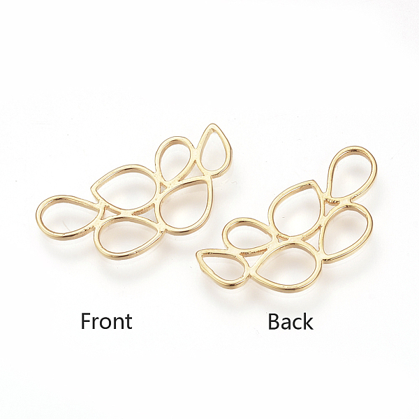 

PandaHall Brass Chandelier Components Links, Golden, 26.5x13x1.5mm, Hole: 3x5~5x7mm Brass Others