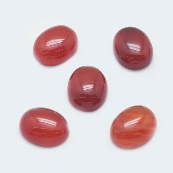 

PandaHall Natural Carnelian Cabochons, Oval, 10x8x4mm Carnelian Oval