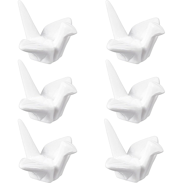 

PandaHall BENECREAT 6pcs White Porcelain Crane Rests, Japanese Style Chopsticks Holder Spoon Forks Rests Rack for Dining Table, Festival...