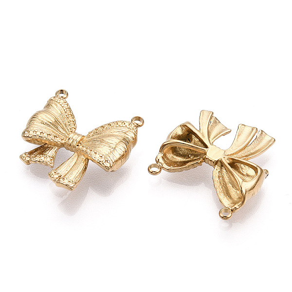 

PandaHall 304 Stainless Steel Pendants, Manual Polishing, Bowknot Charms, Real 14K Gold Plated, 21x20x5mm, Hole: 1.5mm 304 Stainless Steel...