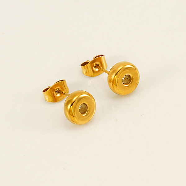 

PandaHall Chunk Letter 304 Stainless Steel Stud Earrings for Women, Real 18K Gold Plated, Letter O, 7.5~8.5x5~10.5mm 304 Stainless Steel...