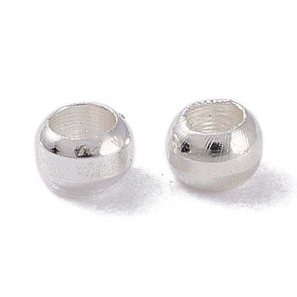 

PandaHall Brass Beads, Long-Lasting Plated, Column, Silver, 2.5x1.5mm, Hole: 1.6mm Brass Column