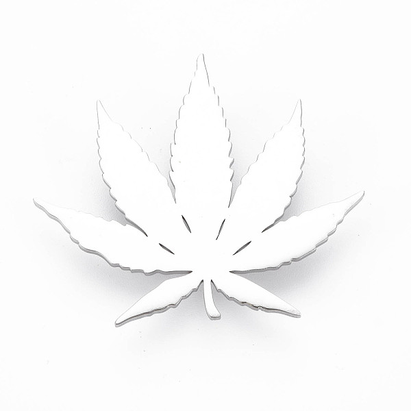 

PandaHall Leaf Brooch, 201 Stainless Steel Lapel Pin for Backpack Clothes, Nickel Free & Lead Free, Stainless Steel Color, 46x52.5x7.5mm...