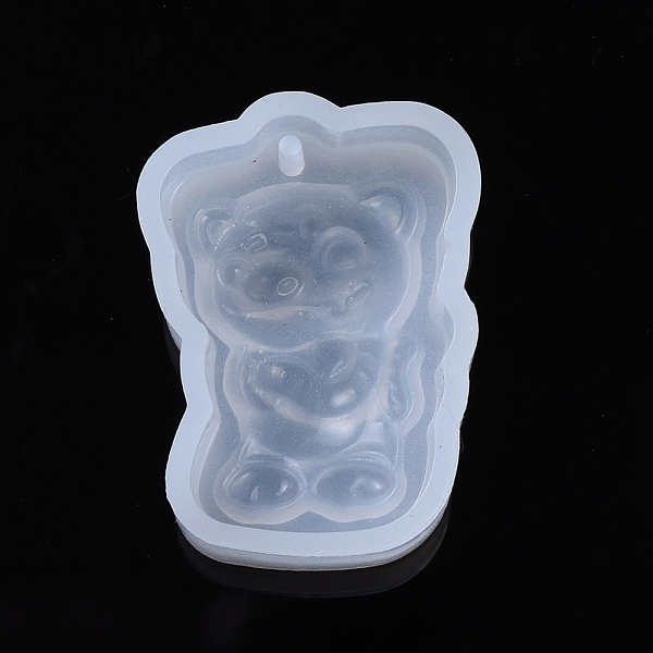 

PandaHall Chinese Zodiac Pendant Silicone Molds, Resin Casting Molds, For UV Resin, Epoxy Resin Jewelry Making, Tiger, 29x21x10mm, Inner..., White