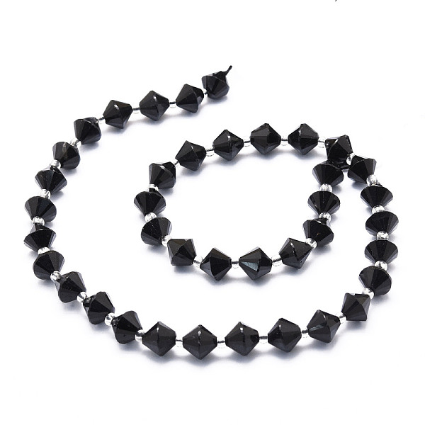 Natural Black Tourmaline Beads Strands