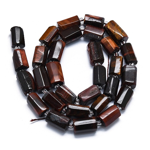Natural Red Tiger Eye Dyed Beads Strands