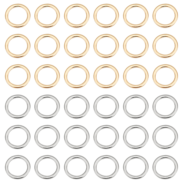 

PandaHall UNICRAFTALE 50Pcs 2 Colors Linking Rings 304 Stainless Steel Link Connectors 8mm Round Linking Rings Metal Jewelry Rings...