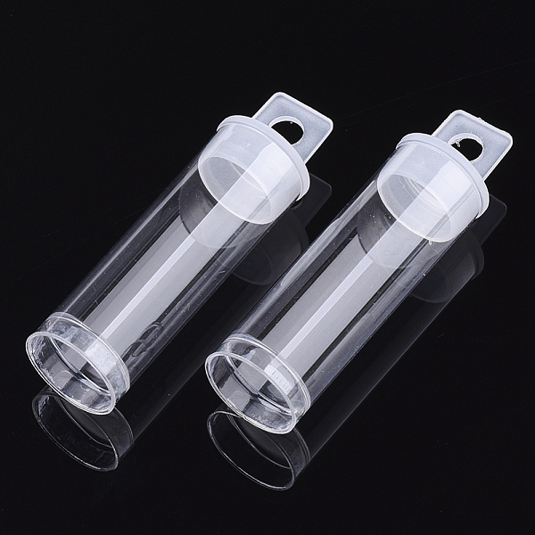 

PandaHall Plastic Bead Containers, Bottle, For Seed Beads Storage, Clear, 68x19mm, Hole: 6mm, Capacity: 10ml(0.34 fl. oz) Plastic Column...