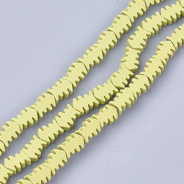 

PandaHall Spray Painted Non-magnetic Synthetic Hematite Beads Strands, Fish Bone, Light Khaki, 8x6x3mm, Hole: 0.8mm, about 51~52pcs/strand...