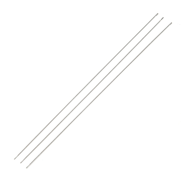 

PandaHall Steel Beading Needles with Hook for Bead Spinner, Curved Needles for Beading Jewelry, Stainless Steel Color, 17.8x0.05cm Steel