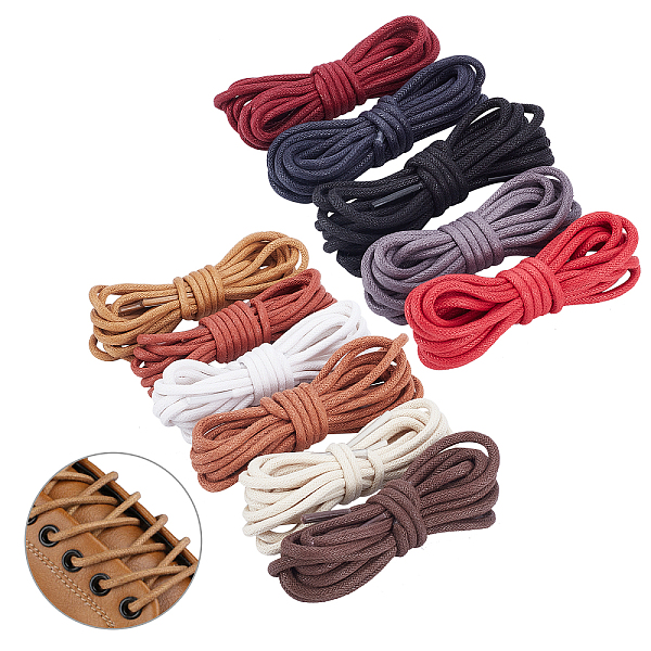 ARRICRAFT 22 Strands 11 Colors Cotton Shoelaces
