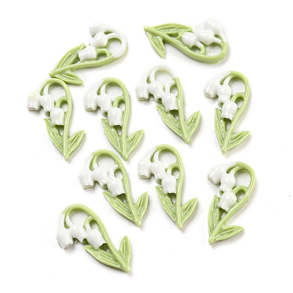 

PandaHall Luminous Opaque Epoxy Resin Decoden Cabochons, Glow in the Dark Flower, White, 12.5x8x2mm Epoxy Resin Flower White