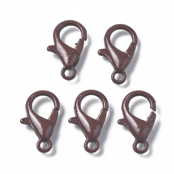 

PandaHall Spray Painted Eco-Friendly Alloy Lobster Claw Clasps, Cadmium Free & Nickel Free & Lead Free, Coconut Brown, 12.5x8x3mm, Hole...