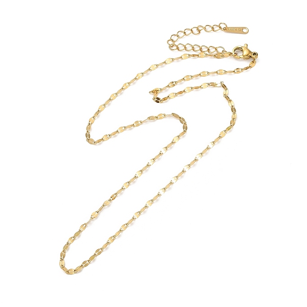 

PandaHall Ion Plating(IP) 304 Stainless Steel Dapped Chain Necklace for Men Women, Real 18K Gold Plated, 15.51 inch(39.4cm) 304 Stainless...