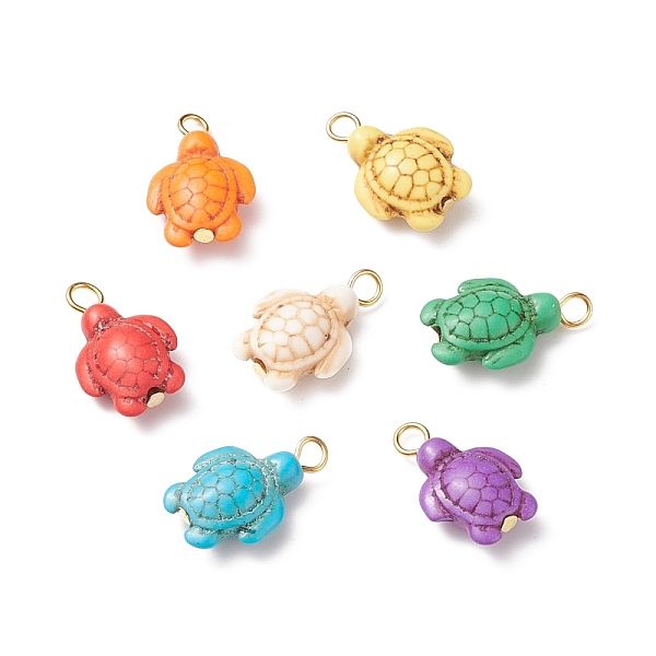 Dyed Synthetic Turquoise Pendants
