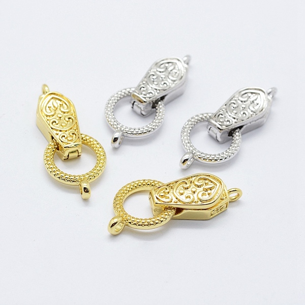 

PandaHall Brass Fold Over Magnetic Clasps, Mixed Color, 31x13x5.5mm, Hole: 1.5mm Brass Others