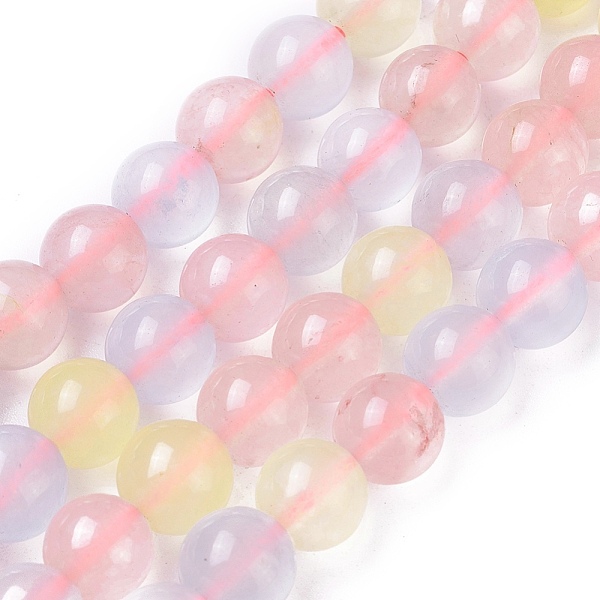 

PandaHall Natural White Jade Beads Strands, Dyed, Round, Colorful, 8mm, Hole: 1.2mm, about 49~50pcs/strand, 14.96 inch~15.35 inch(38~39cm)...