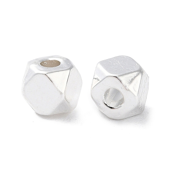 

PandaHall Alloy Spacer Beads, Long-Lasting Plated, Polygon, Silver, 4.5x4x4mm, Hole: 1.5mm Alloy Polygon
