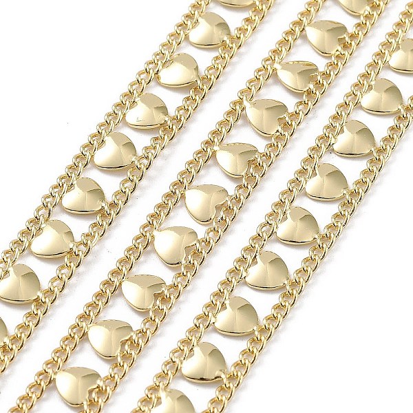 

PandaHall Rack Plating Brass Curb Chains, Long-Lasting Plated, Soldered, with Spool, Lead Free & Cadmium Free, Real 18K Gold Plated, Link...
