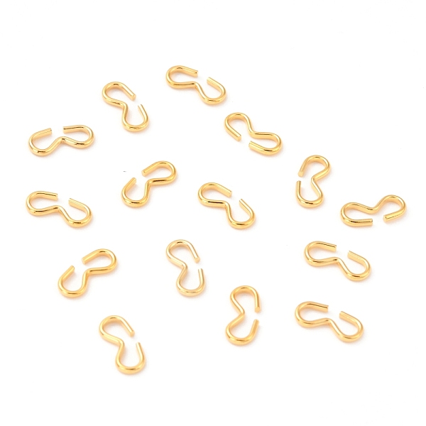 

PandaHall 304 Stainless Steel Quick Link Connectors, Chain Findings, Number 3 Shaped Clasps, Golden, 10x4.5x1mm 304 Stainless Steel Number