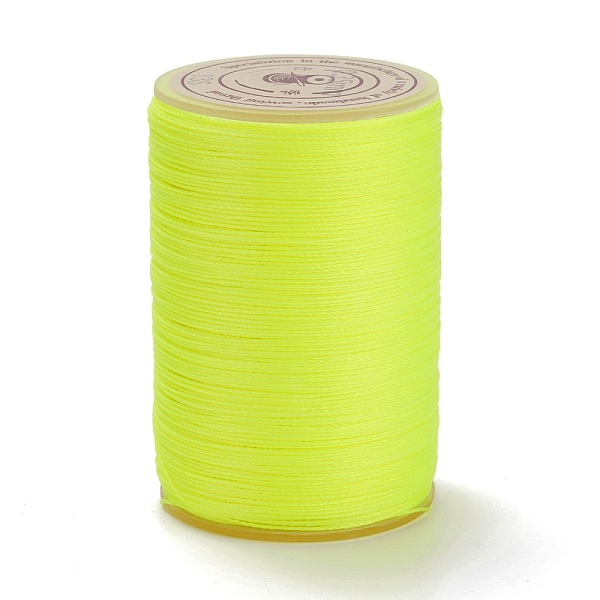 

PandaHall Round Waxed Polyester Thread String, Micro Macrame Cord, Twisted Cord, for Leather Sewing Stitching, Green Yellow, 0.3~0.4mm...