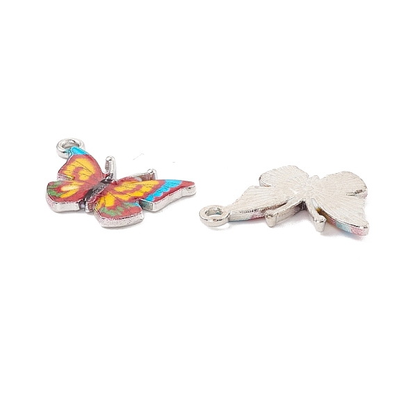 

PandaHall Alloy Enamel Pendants, Platinum, Butterfly, Colorful, 22x19x2mm, Hole: 1.8mm Alloy+Enamel Butterfly