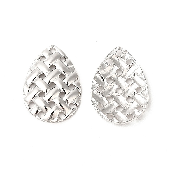 

PandaHall 304 Stainless Steel Pendants, Braided Texture Teardrop Charms, Stainless Steel Color, 24x16.5x2.5mm, Hole: 1.5mm 304 Stainless...