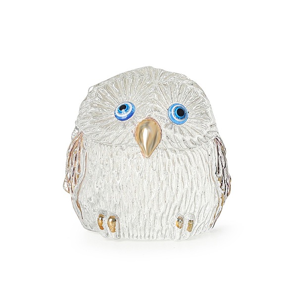 

PandaHall Glass Owl Figurines, for Home Office Desktop Decoration, Clear, 58x50x58mm Glass Owl Clear
