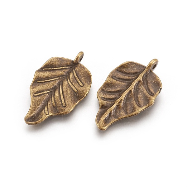 

PandaHall Tibetan Style Alloy Pendants, Leaf, Cadmium Free & Nickel Free & Lead Free, Antique Bronze, 30x18x2mm, Hole: 1.6mm Alloy Leaf