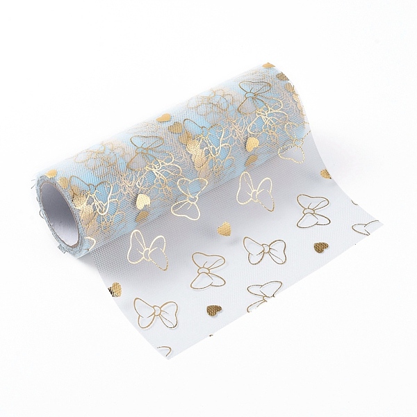 

PandaHall Bowknot & Heart Deco Mesh Ribbons, Tulle Fabric, Tulle Roll Spool Fabric For Skirt Making, Light Blue, 6 inch(15cm), about...