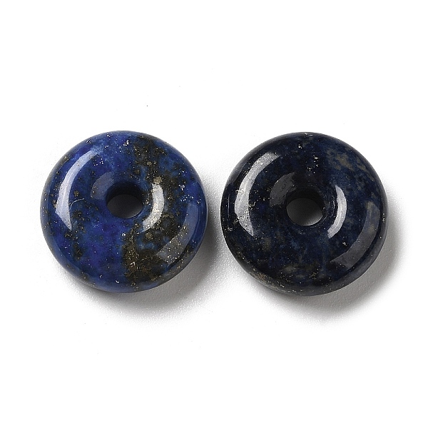 

PandaHall Natural Lapis Lazuli Dyed Charms, Donut/Pi Disc Charms, 14x5mm, Hole: 3mm Lapis Lazuli Donut