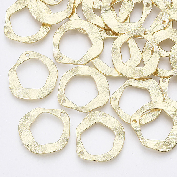 

PandaHall Alloy Pendants, Ring, Light Gold, 25x24x2mm, Hole: 1.5mm Alloy Ring