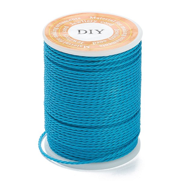

PandaHall Polyester Cord, Round, Mixed Color, 0.7~1.8mm, about 4~10m/roll Polyester Multicolor